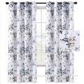 Classical Ink Painting Floral Printed Curtain